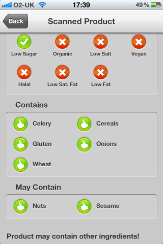 Digital food iPhone app tells you what to eat. And how healthy the food you are eating.